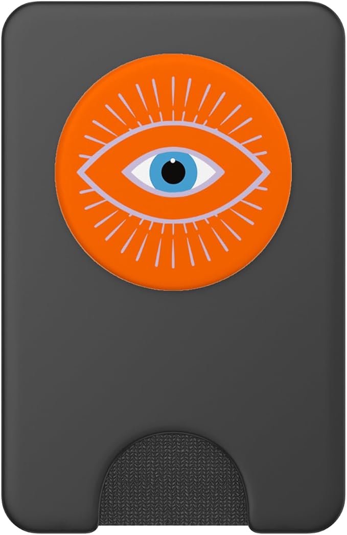 Light Pastel Purple Orange All Seeing Evil Eye PopSockets Adhesive PopGrip
