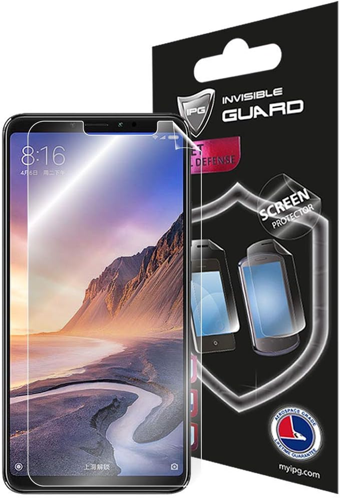 IPG for XIAOMI MI MAX 3 Screen Protector Invisible Touch Screen Sensitive Ultra HD Clear Film Anti Scratch Skin Guard - Smooth/Self-Healing/Bubble -Free Screen