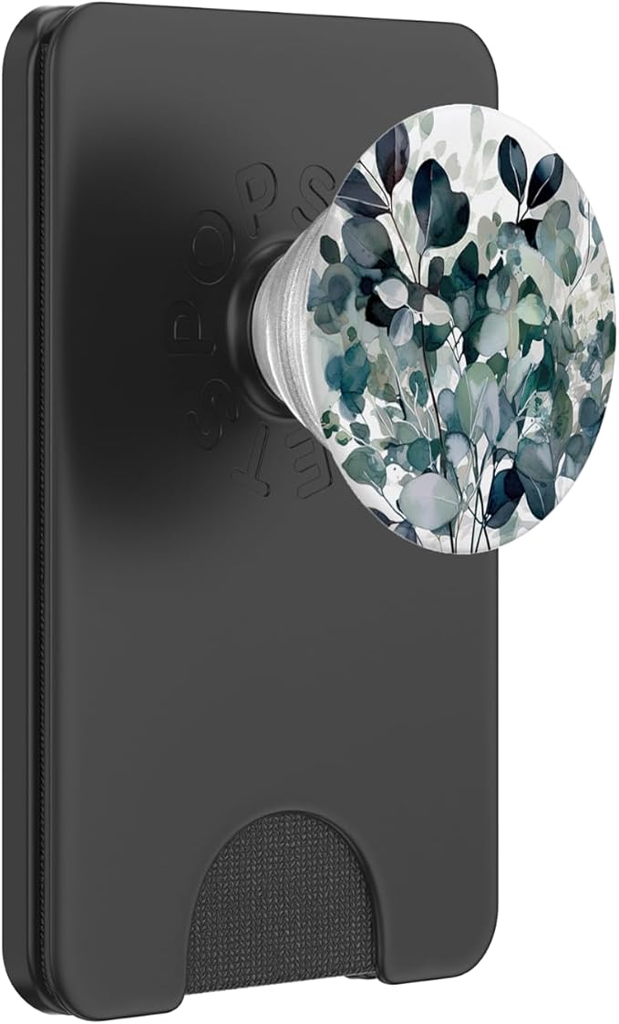 Eucalyptus Floral Flower Green Garden Pattern PopSockets Adhesive PopGrip