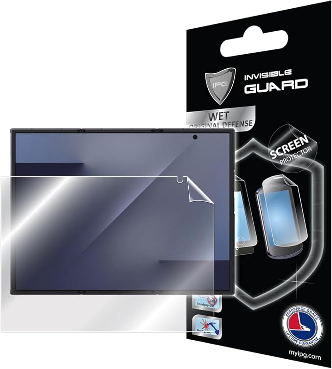 IPG For Samsung Galaxy Z Flip 7 FE Interior - External Screen and Back Hydrogel Protector Invisible Touch Screen Sensitive Ultra HD Clear Film for Z Flip7FE.FB