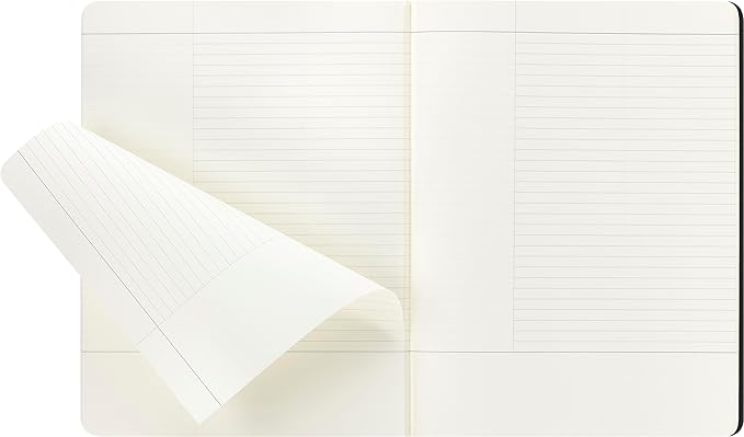 Moleskine Cahier Journal, Soft Cover, Large (5" x 8.25") Ruled/Lined, Black, 80 Pages (Set of 3)
