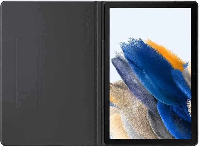 SAMSUNG Galaxy Tab A8 Book Cover Protective Tablet Case w/ 2 Viewing Angles Magnetic Design S Pen Holder Slim Lightweight US Version Dark Gray