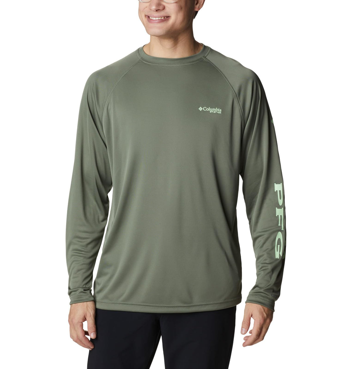 Columbia Men's Terminal Tackle Long Sleeve Shirt, Cypress/Key West Logo, 4X Big