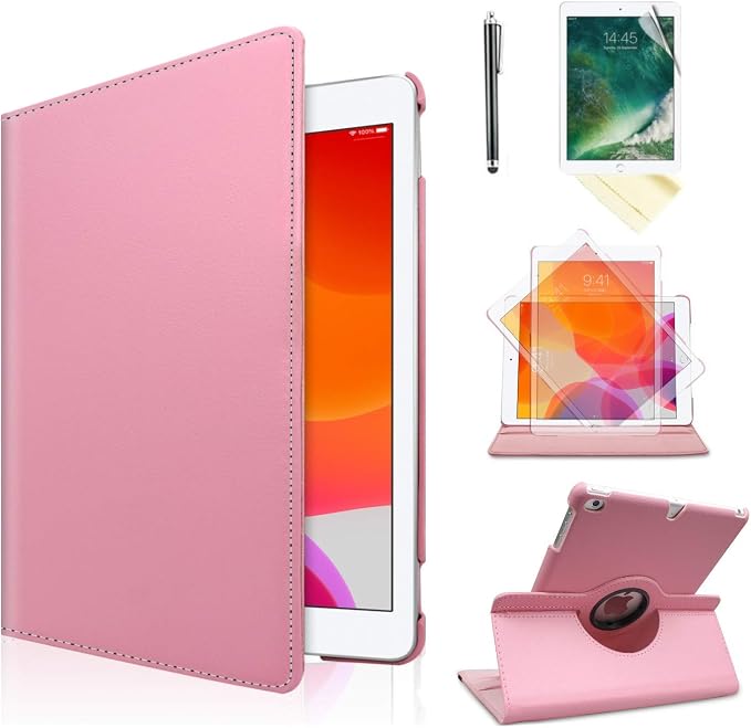 Case for iPad Air 1st Generation Models A1474 A1475A1476 360 Rotating Stand with Wake Up/Sleep Function Also for iPad 6th 5th Air2nd Generation 9.7 inch case (Art Flower)