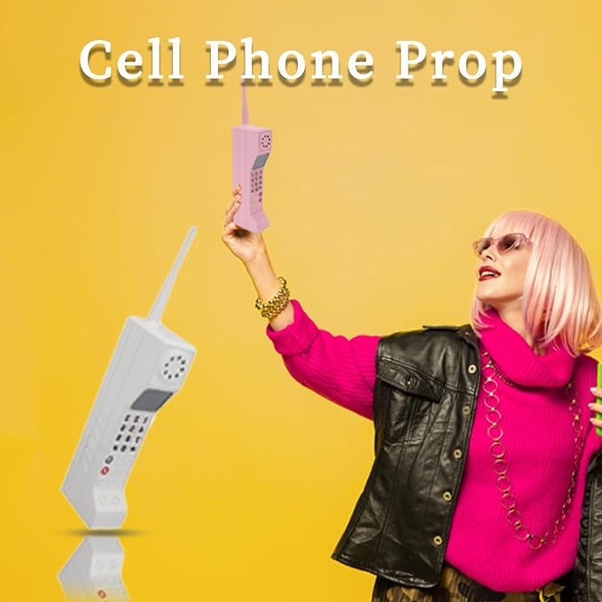 Retro 90s Mobile Phone Prop - Black for 80s 90s Party Decor &amp Home Living Room Decor
