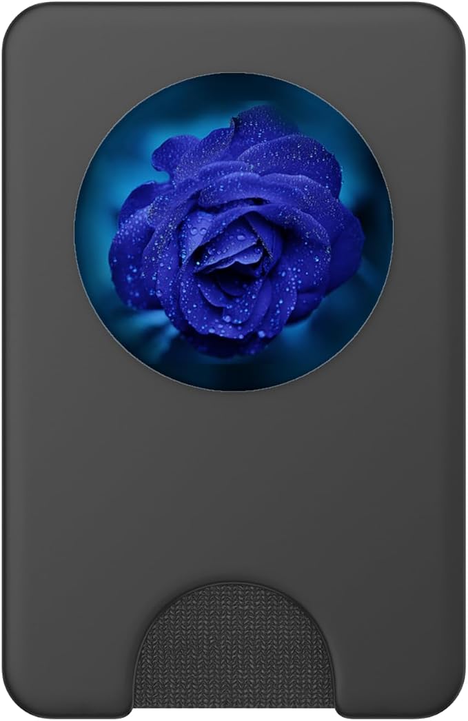 Blue Rose Flower Design - Great Gift Idea for Girls &amp Women PopSockets Adhesive PopGrip