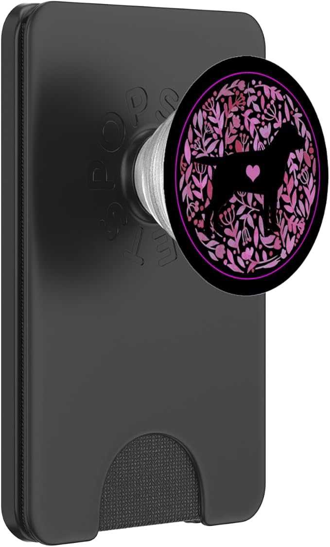 Lab Dog Gift Labrador Mom Black Chocolate Yellow Lab Pink PopSockets Adhesive PopGrip
