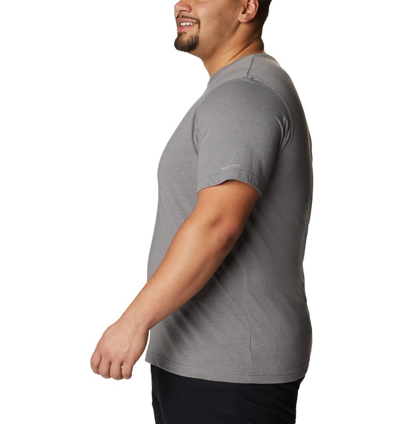 Columbia Mens Thistletown Hills Short Sleeve T-Shirt, City Grey Heather, XX-Large