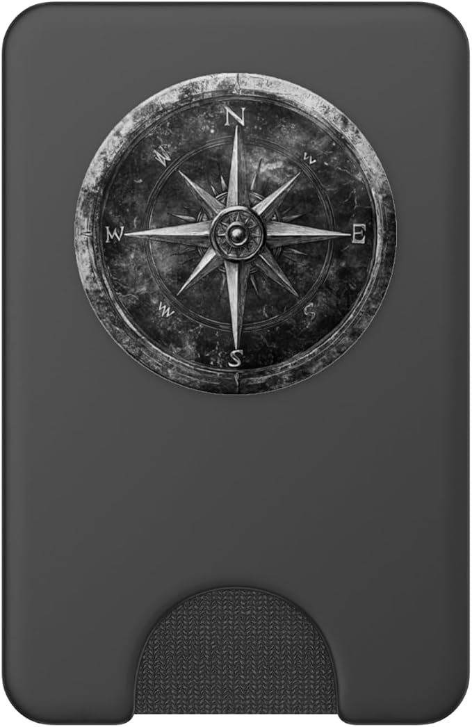 Nautical compass vintage compass PopSockets PopGrip for MagSafe