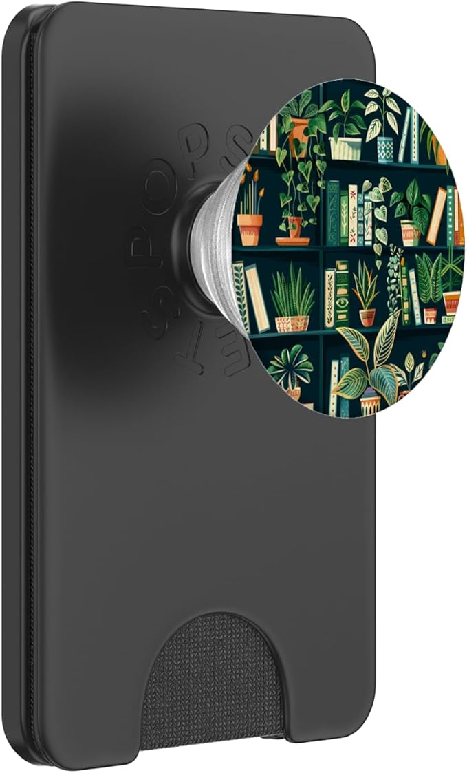 Book Shelves Reading Plants Library Book Lover PopSockets PopGrip for MagSafe