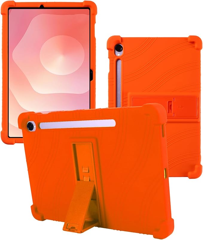 Case for Samsung Galaxy Tab S11 Tablet 11 inchWUNIAK Shock Proof Lightweight Stand Rubber Shell Protective CoverKids Friendly Soft Silicone Adjustable Stand CoverBlue