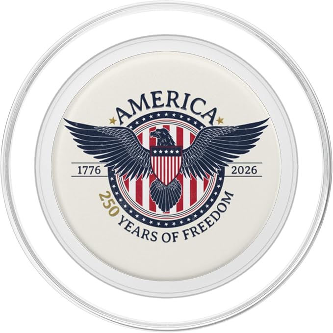 America 250 Years of Freedom Patriotic 250th Anniversary PopSockets Adhesive PopGrip