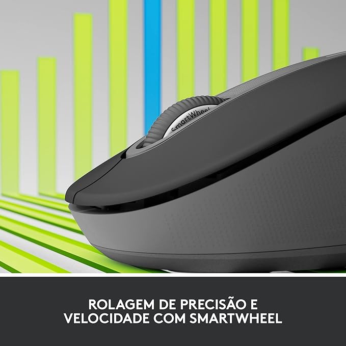 Logitech Signature M650 L Full Size Wireless Mouse - for Large Sized Hands, 2-Year Battery, Silent Clicks, Customizable Side Buttons, Bluetooth, Multi-Device Compatibility (Graphite)