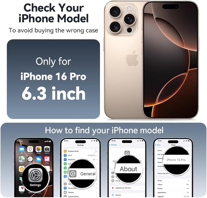 CASEKOO Designed for iPhone 16 Pro Case with Magnetic Invisible Stand [Military Drop Protection] [Compatible with MagSafe] Shockproof Slim Matte Translucent Case 6.3 Inch, Pink