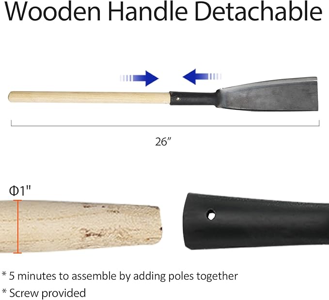 Machete for Cutting Trees Heavy Duty Steel Knifer for Yard Work Garden Camping Survival Sickle Clearing Brush Kukri Machete with Handle