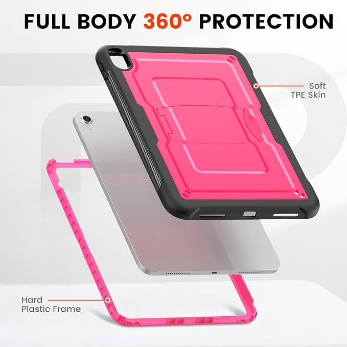 Case for iPad (A16) 11th Generation 11 inch 2025 for iPad 10th Generation 10.9 inch 2022 Full Body Protective Slim Case with Kickstand Blue