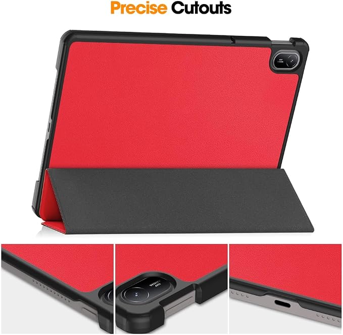 Kepuch Custer Case Compatible for Huawei MatePad SE 11 2024Ultra-Thin PU-Leather Hard Shell Cover - Black