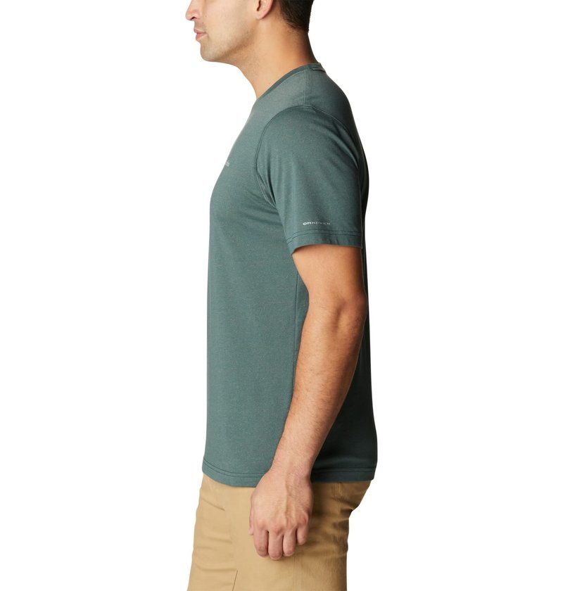 Columbia Men's Thistletown Hills Short Sleeve, Spruce Heather, Large