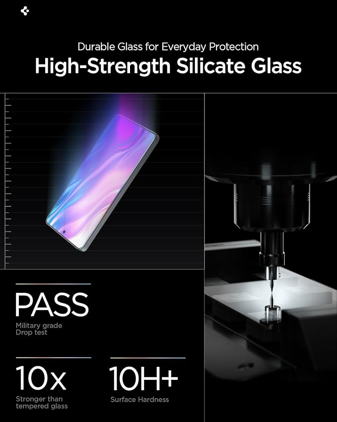 Spigen GlasTR EZ FIT Tempered Glass Screen Protector for Galaxy S24 Ultra | 9H Hardness Tempered Glass Easy Installation Kit Case-Friendly Crystal Clear Touch Responsive Oleophobic Coating