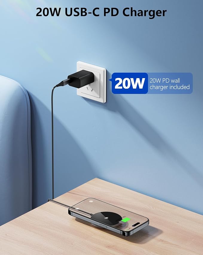 NANAMI Wireless Charger Bundle the Pad for iPhone17/16/15/14/13/12 and Airpodes 2/Pro2/3 Simple Charge Simple Life