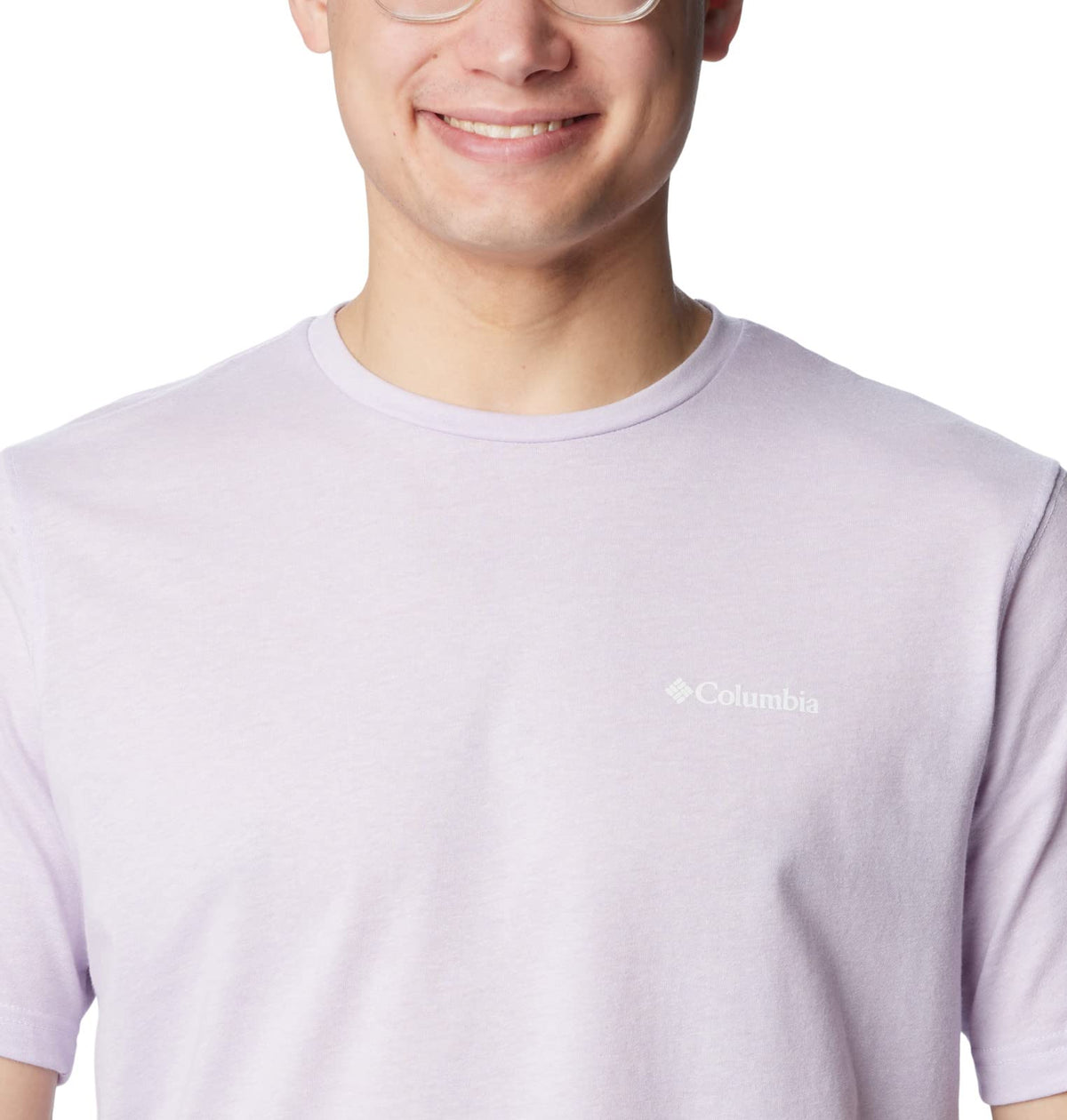 Columbia Men's Thistletown Hills Short Sleeve, Purple Tint Heather, Small