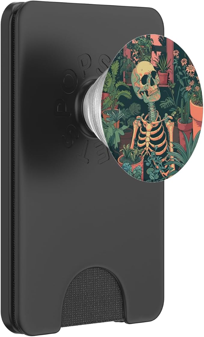 Skeleton Plant Lover Gardening Gardener PopSockets PopGrip for MagSafe