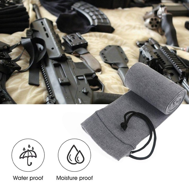 Junsen 6 Pieces Gun Socks Case Sleeve,54 Inch Knit Gun Socks for Rifles, Extra-Wide Rifle Sock, Suitable for Rifles with Scopes Protection Accessories