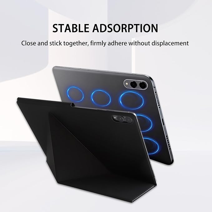 OATSBASF for Galaxy Tab S11 Ultra Case (2025) Magnetic Book Cover | Slim Minimalist Style Foldable Stand Support Auto Wake/Sleep 14.6 inch Tablet Case