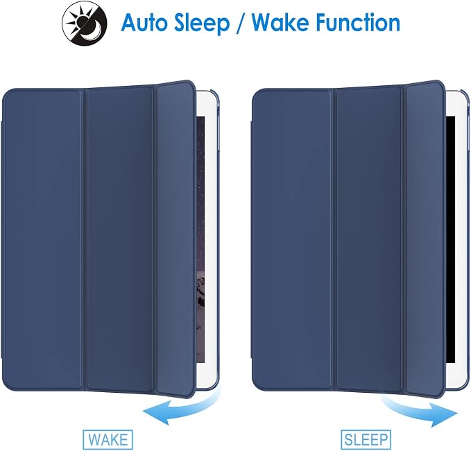 JETech Case for iPad Air 2 (2nd Generation) Smart Cover Auto Wake/Sleep (Blue)