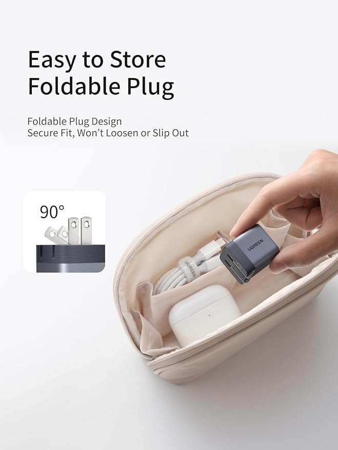 UGREEN 45W USB C Charger Bundle with 3.3FT 100W USB C Cable Mini Fast Charger Block for iPhone 16/15 Galaxy S25/S24 iPad MacBook Air Compact PD PPS Wall Charger