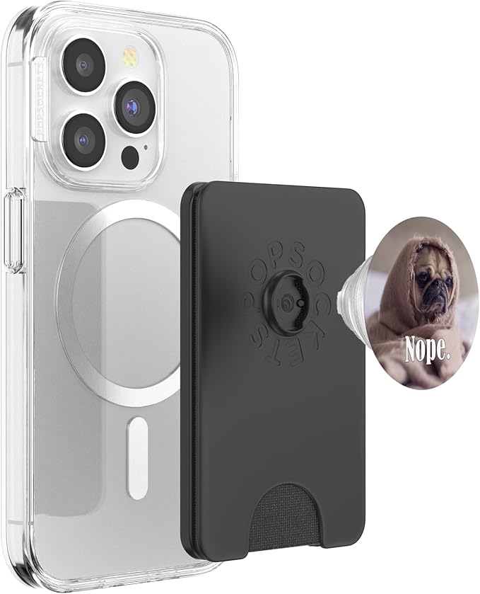 Cute Womens Girls Kids NOPE Blanket Pug Lover PopSockets Adhesive PopGrip
