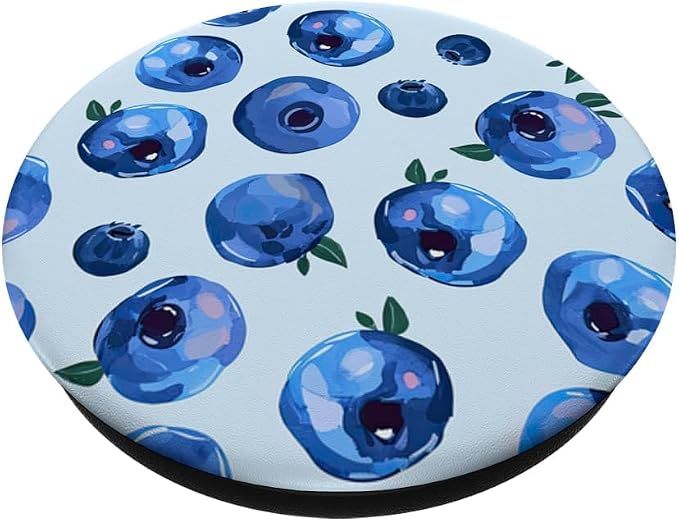 Blueberry Fruit Pattern PopSockets PopGrip for MagSafe