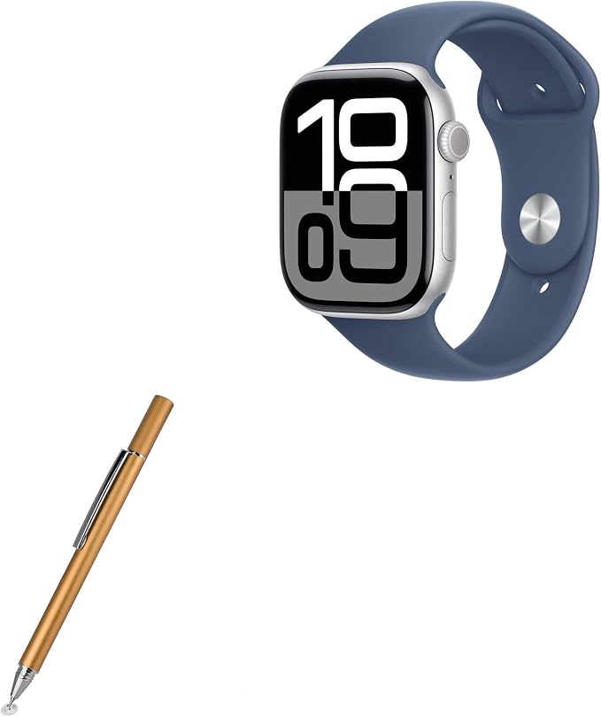 BoxWave Stylus Pen Compatible with Apple Watch Series 10 (46mm) - FineTouch Capacitive Stylus Super Precise Stylus Pen - Champagne Gold