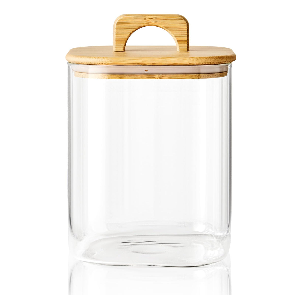 Sweejar 3 qt Glass Jars for Laundry Room Organization, 96 oz Laundry Pods Container, Glass Food Storage Jars with Airtight Lid, 2 Pack, Hand Lid
