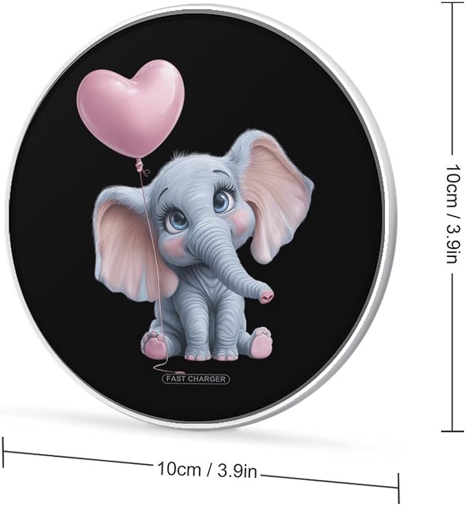 Cute Elephant Wireless Charger Portable Charging Pad | LightweightAll Smartphone