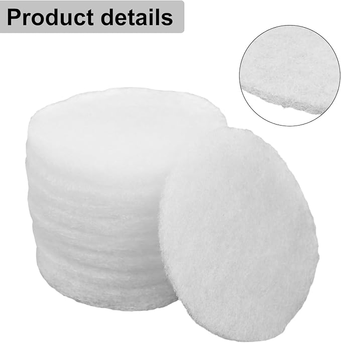 Air Filter G3 for Helios ELF-DLV 125, 10 Pack, 110 mm Diameter, Synthetic PET