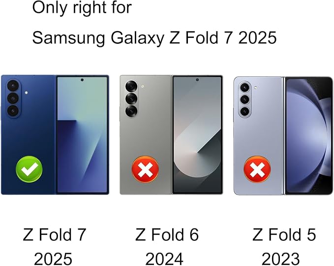 for Samsung Galaxy Z Fold 7 Inner Privacy Screen Protector+Outer Anti spy Tempered Glass Gradient Colorful Anti blue Film