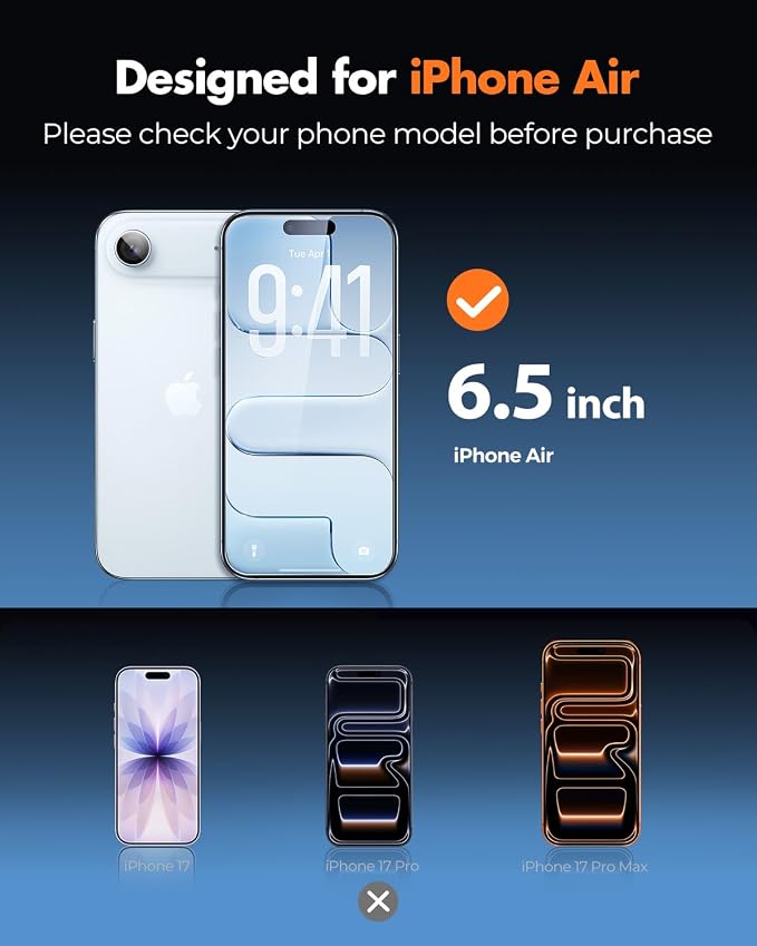 UNBREAKcable iPhone 15 Screen Protector 3-Pack Upgraded Dual-Tempered Glass + 3 Camera Lens Protectors Military-Grade 9H Hardness HD Clarity Anti-Fingerprint Case Friendly 6.1 Inch | Upgraded Du