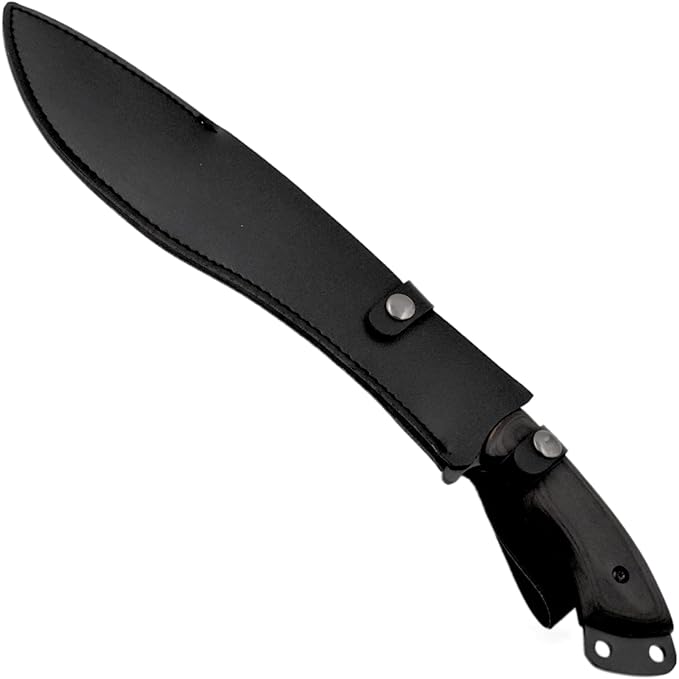 Snake Eye Machete with Heavy Duty Construction-Ergonomic Non-Slip Handle and Belt Sheath for Gardening, Land-Management, Bushcraft, Hunting and Outdoor