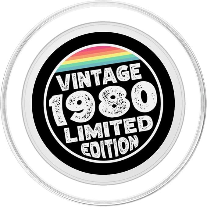 Limited Special Edition Vintage Since Born in 1980 PopSockets PopWallet for MagSafe