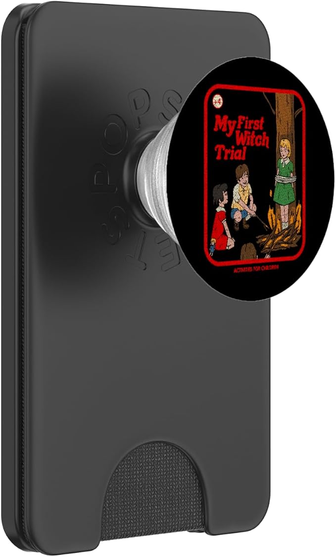 My First Witch Trial Vintage Childgame Horror Goth Punk Premium PopSockets Adhesive PopGrip