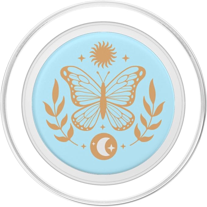 PopSockets Celestial Phone Grip - Sun &amp Moon Butterfly PopSockets PopWallet for MagSafe