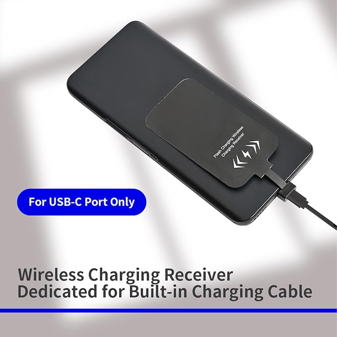 Slim Type C Wireless Charger Receiver Module for Series A Phone Fast Charging Adapter