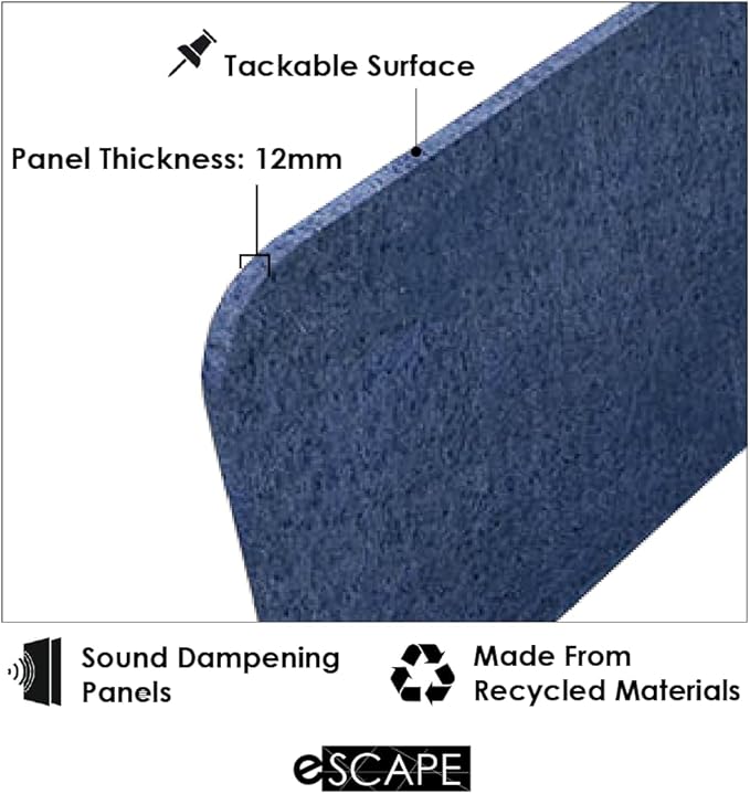 Escape Acoustic Wall Art | Matrix Design | Suspended Sound Proofing Panels | Eco-Friendly Recycled Material | 4X7 | Coffee