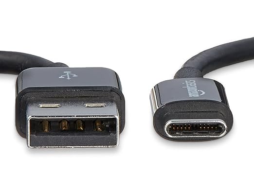 Amazon Basics USB-C to USB-A 2.0 Male Cable - 3 feet (0.9 meters) - Black 24 Pack of 5 120 count total Black
