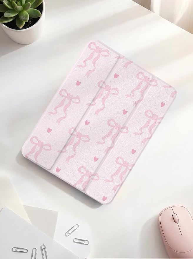 Case for iPad 9th/ 8th/ 7th Generation Case 10.2&amp10.5 Inch (2021/2020/2019 Release) Slim Lightweight Soft Trifold Back Cover with Pencil Holder &amp Auto Sleep/Wake CoverBeige Checkered