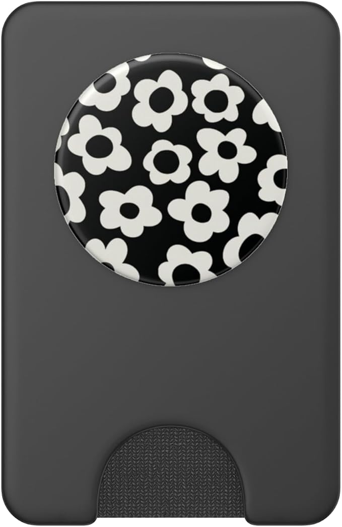 PopSockets Floral Phone Grip &amp Stand – Black Mod Flower PopSockets PopGrip for MagSafe