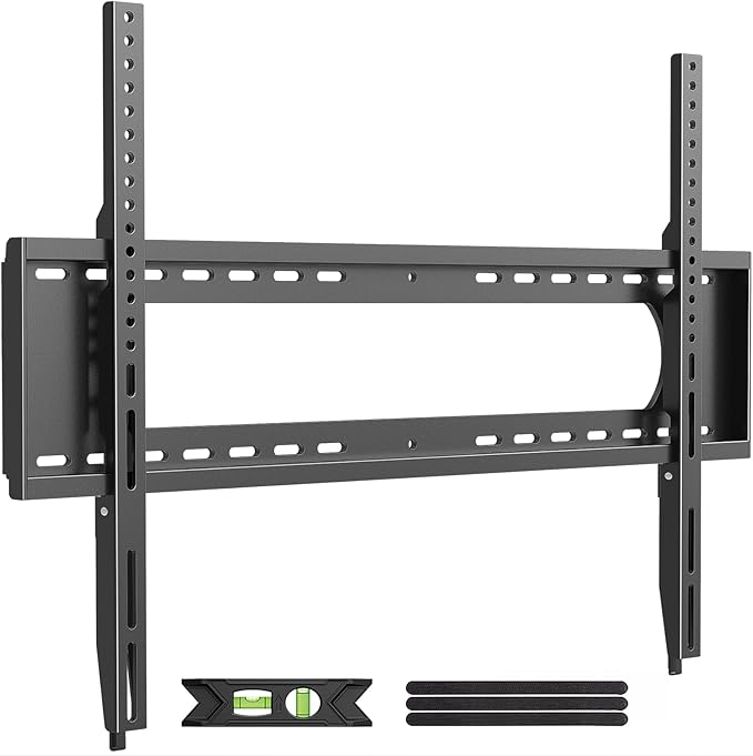 USX MOUNT Fixed TV Wall Mount for 65-120 inch Flat TVs up to 220 Lbs, Low Profile Wall Mount TV Bracket fits 16" 18" 24" 32" Stud Spacing, Max VESA 900x600mm for Most 65 75 85 86 90 98 100 120 inch