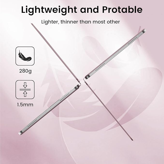 Magnetic Case for iPad Pro 11 Inch 4th/3rd/2nd Gen Black | Magnetic Attachment Support 2nd Gen Pencil Charging Slim &amp Light Folio Stand Case for iPad Pro 11'' 2022/2021/2020
