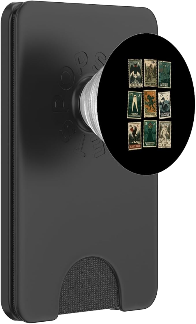 Cryptid Monster Stamps PopSockets PopWallet for MagSafe